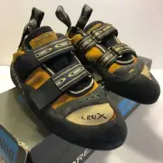 Boreal Crux Strap Men's Climbing Shoes US Size 7.5 Orange & Black
