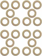 KNIFIUS 20 pcs Replace Bugout AXIS Lock 535 EDC Pocket Knife Gasket Brass Washer,Folding Knives Replacement Cushion pad Ring,Pivot pin washers Meson Shim Gasket for Knife Maker, 0.4x9x5.2 mm