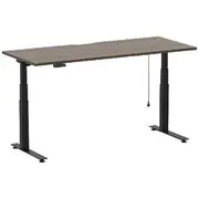 Stilford S2 Electric Sit Stand Desk 1800mm Black/Walnut