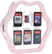 YOCORE Cute Cat Paw Game Card Case Compatible with Nintendo Switch- Transparent Hard Shell Game Card Holder for Switch Card Storage with 6 Game Card Slots Cartridge