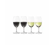 Plumm Outdoors RED or WHITE Unbreakable Polycarbonate Wine Glass Set - 4 Pack