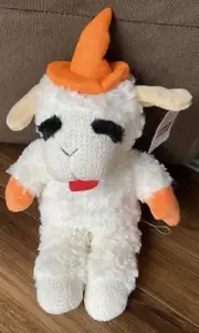 Multipet Orange Witch Hat Lamb Chop Standing Up 13 Inches