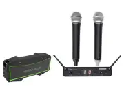 Samson Concert 288 Handheld Dual Channel Wireless Microphone System+Free Speaker