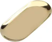 Stainless Steel Serving Plate, Cake Storage Tray, Oval Cosmetic Organizer Home Storage Trays