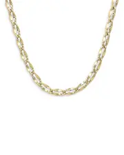 Alberto Amati 14K Yellow Gold Wave Petali Open Link 18 Collar Necklace