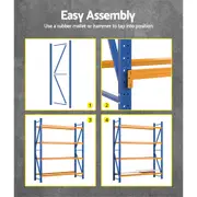 Giantz Garage Shelving 2M 2.4M Warehouse Rack Pallet Racking Storage shelves