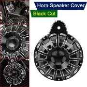 110dB CNC Horn Speaker Cover Black Fit For Harley Big Twin 1991-up Electra Glide