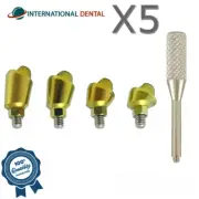 5x Angulated 30° Multi Unit 1.4 Adapter Head Dental Fixture Int Hex 2.42