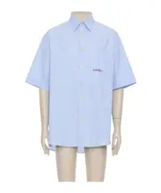 Embroidered Cotton Shirt SHIRTS CM42,SHIRTS CM40,SHIRTS CM41,SHIRTS CM39,SHIRTS CM37,SHIRTS CM38 Blue