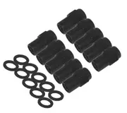 Street Pro Wheel Lug Nut Black 002 Streetpro Mag 1.56 1/2 .700 shank Set of 10