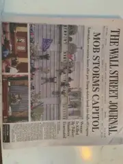 Wall Street Journal 2021 Jan 7 -MOB STORMS CAPITAL Newspaper-Free shipping—