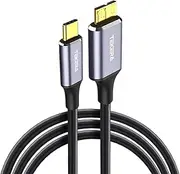 USB C to Micro B 3.0 Cable, Type C to Micro B External Hard Drive Cable for External Hard Drives, Portable SSD/HDD, Camera (0.3m)