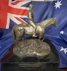 Mounted Police Trooper Statue Titled “On Patrol” Late 1800’s VIC NSW QLD WA SA