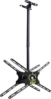 Double Sided TV Ceiling Mount, Fits Most 32-55 Inch LED Screen Display, Can 360° Rotation Tilting TV Bracket, Holds Up to 99lb TV Mount TV Stand