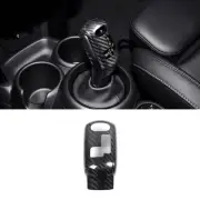 Real Carbon Fiber Gear Shift Knob Cover Trim For MINI Cooper F55 F56 F57 F60 20+ (for: Mini)