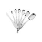 1 Set Measuring Spoon Food Grade Rust-proof Stainless Steel Long Handle Seasoning Spice Scoop Measurement Tools Kitchen Tools 7pcs