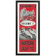 Triple J - Hottest 100 Volume 7 Promotional Vintage Daybill Poster Framed