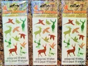 132 Wildlife Animal temporary TATTOOS party favors Deer Duck Turkey Pheasant