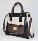 GUESS Ilya Retro Shoulder Bag Purse Handbag Satchel Black Multi Blue Camel New