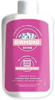 Professional Window and Glass Hard Water Spot Polish Diamond Shine 10 Ounces Car Windows Shower Door Water Cleaner