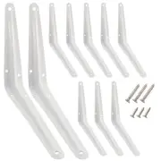 10 Pack Shelf Brackets 8 Inch Shelf Bracket Heavy Duty L Brackets for Shelves...