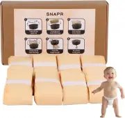 SNAPR 8-Pack 6M Nappy Bin Refill Compatible with Tommee Tippee Twist & Click ...