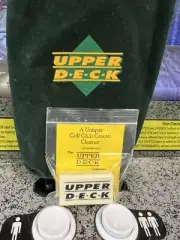 RARE Vintage Early 90s Upper Deck Promo Golf Club Groove Cleaner + Felt Bag