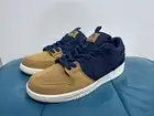 Nike SB Dunk Low Navy Desert Ochre 90’s Backpack DX6775-400 Mens 9.5 Womens 11