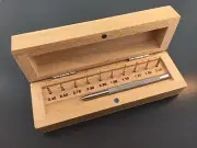 Watch Link Pin Remover Set With 10 Interchangable Pins In Wood Storage Box