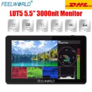 Feelworld LUT5 5.5" Inch 3000nit Ultra Bright 3D LUT IPS Monitor for Camera DSLR