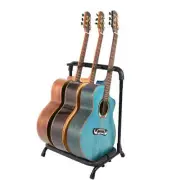 Guitar Stand 3 Holder Folding Organizer Rack Stage Bass Acoustic Guitar
