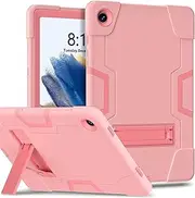 [Nexue] for Samsung Galaxy Tab A9+/ A9 Plus Case 11" 2023 (SM-X210/X216/X218) Kids Case,Heavy Duty Rugged Full-Body Hybrid Shockproof Drop Protection Cover with Kickstand,Rose Gold