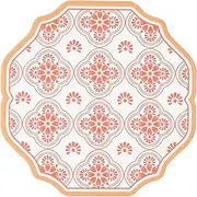 Pavilion Gift Company- Coral - 8.25" Ceramic Heat Resistant Trivet Summer Italian Mediterranean Kitchen Decor