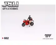 Mini GT Ducati Panigale V4 S with Ducati Girl Figure MGT00682-L 1/64