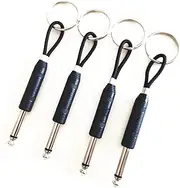 Torostra Guitar Plug Keychain for Wall Mounting Key Holder Kit, Guitar Plug Keyring for Key Hanger Rack