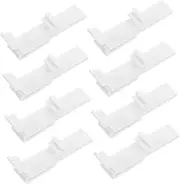 FUTUREORYY 8pcs Vertical Blind Clips Replacement Pom Curtain Clips for Drapes Easy Install Valance Clamps for Window Treatments Aesthetic Reliable Design