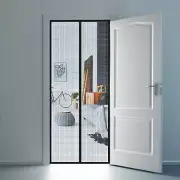 Hands Free Magnetic Screen Door Mesh Net Mosquito Fly Insect Fastening Curtain