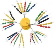600pcs Rubber Fishing Bobber Stopper 20 Set 30 In 1 Float Stops Colorful Oval