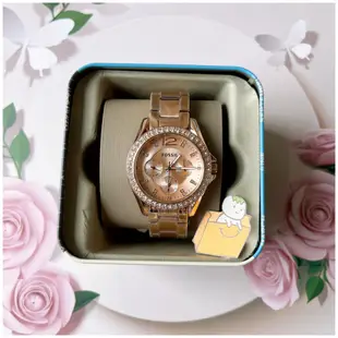 【現貨】FOSSIL Riley 女錶 氣質 水鑽 玫瑰金 手錶