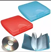 6”x5”DVD Case Organizer 12 Sleeve Disc CD Holder Media Storage Hard Wallet Album