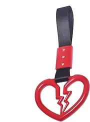 Heart Shaped Handle Straps - Decorative Car Handle Hand Strap for Car,Auto Handle Straps Decorative Rear Front Bumper Warning Ring for Car Interior Exterior Decoration