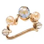 Kim Seybert Borealis Napkin Ring in Iridescent and Champagne