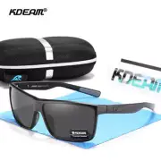 KDEAM Mens Polarized UV Sunglasses with Spring Hinges