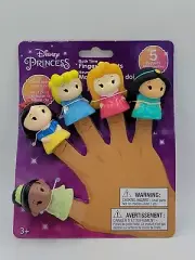 Set of 5 Disney Princess Finger Puppets Bath Toys New