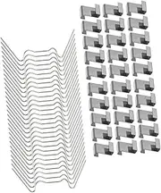 100pcs Greenhouse Fixing Clips Replacement for Glazing W-Wire Clamps z Type Clips Strong No Tools Needed Easy to Install Use