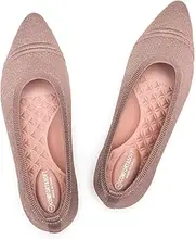 [Frank Mully] Women's Pointed Toe Flats Knit Ballet Comfortable Dressy Slip On Flat for Business，Casual, Office, Work, Wedding