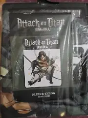 Attack On Titan Logo Eren Throw Blanket
