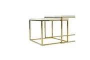 Celine Marble White Coffee Table Set