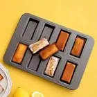 DIY Non-Stick Cake Mold 8 Slots Bread Pastry Mold Baking Pan Mold Baking Tools