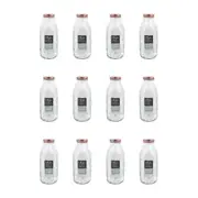 12PK Glass & Co Preserve Glass Bottle Tropical Container w/ Lid Rose Gold 1L
